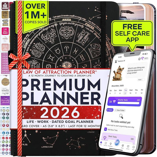 Law of Attraction Planner 2026 Deluxe by FreedomMastery
