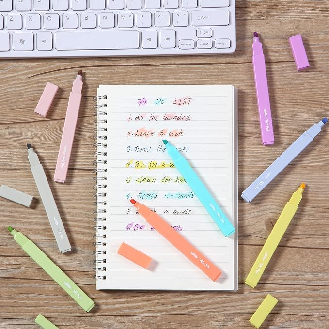 Mr. Pen- Aesthetic Highlighters No Bleed, 8 Pack, Cute Highlighters Assorted - Image 7