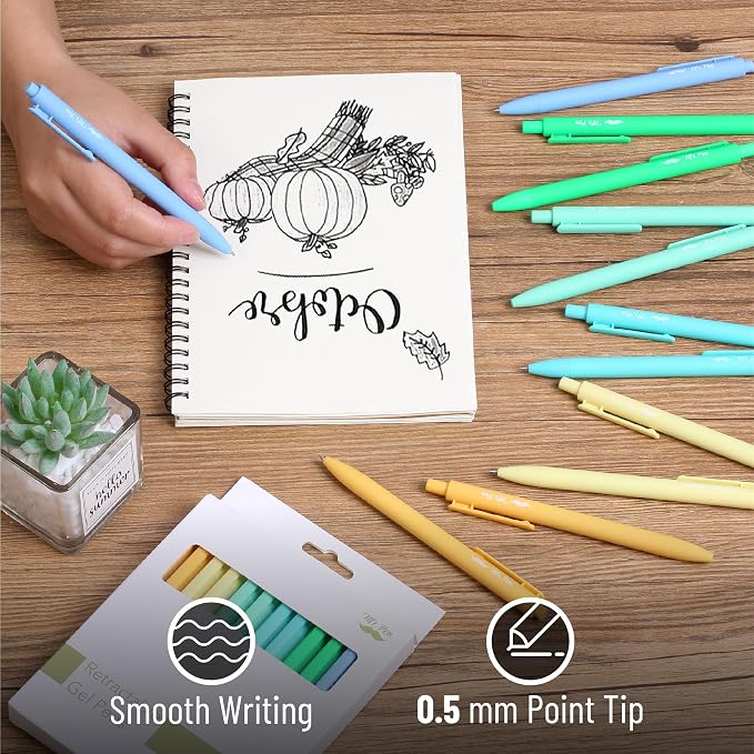 Mr. Pen- Retractable Gel Pens, 12 Pack, Fresh Color Barrels | Fine Point 0.5mm - Image 3