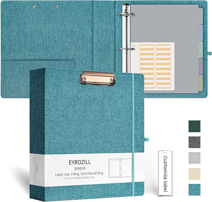 EYROZILL 3 Ring Binder 2 Inch, Binder by EYROZILL