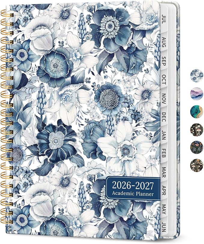Planner 2026-2027, Academic Monthly and Weekly Calendar Planner by Taja
