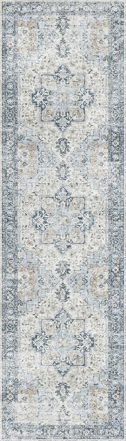 GENIMO Runner Rug 2x8, Non Slip Vintage Hallway Runner Rugs, Low Pile - Image 8