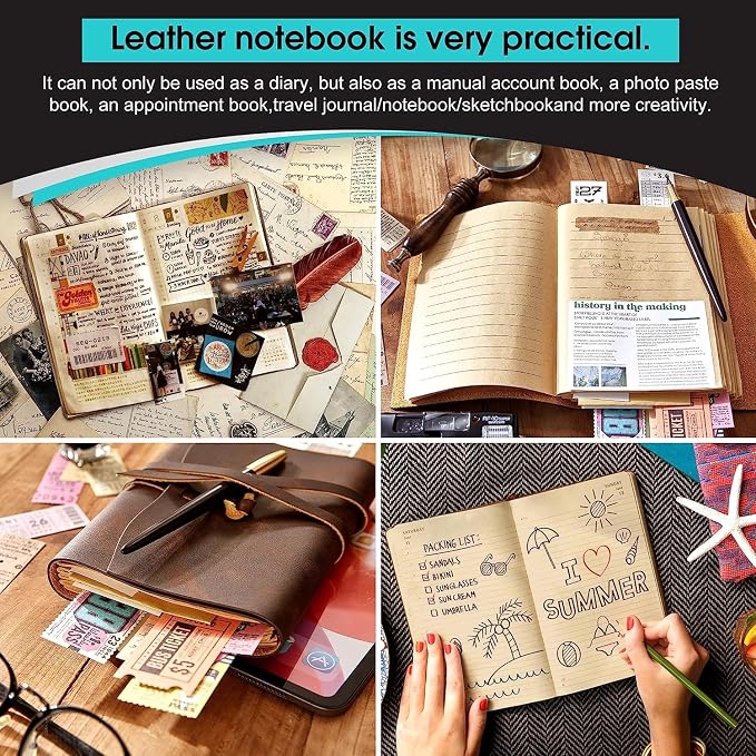 RILIHO Leather Journal Notebook - Image 7