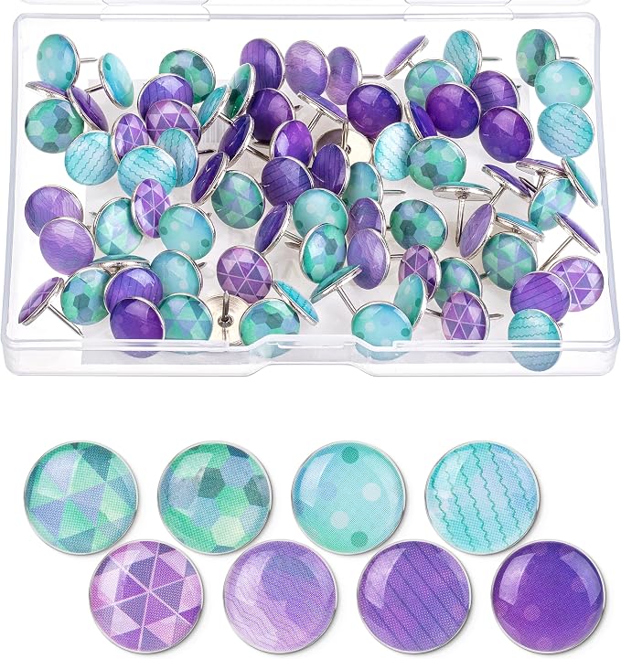 Mr. Pen- Flat Thumb Tacks, 80 Pack, Metal Push Pins by MrPen