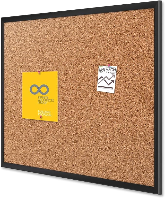 Quartet Cork Bulletin Board 72"W x 48"H Pin Board - Image 3