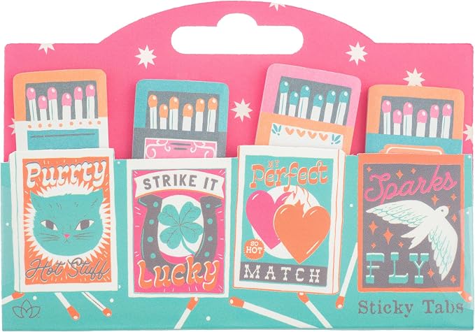 Karma, 100 Sticky Paper Tabs, Cute Page Markers, Sticky Index Tabs, Colorful by KarmaGifts