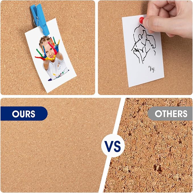 Square Cork Bulletin Board Tiles - Image 2