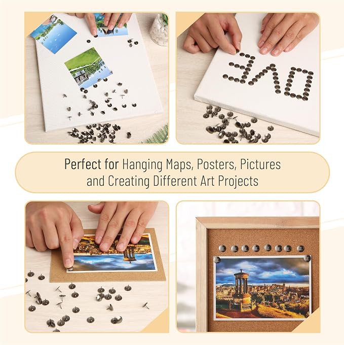 Mr. Pen- Thumb Tack, 500 Pack, Flat Push Pins Bulk | Metal Roundness Push Pins - Image 3