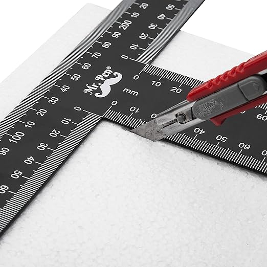 Mr. Pen - T Square, T Ruler, 12 inch Metal Ruler, T Square Ruler, Drafting Tools, Architect Ruler, Set Square, Drafting Ruler, Tsquare, Truler, Architectural Triangle, Tee Ruler, L Square, Scale Ruler-DeskLoop Office