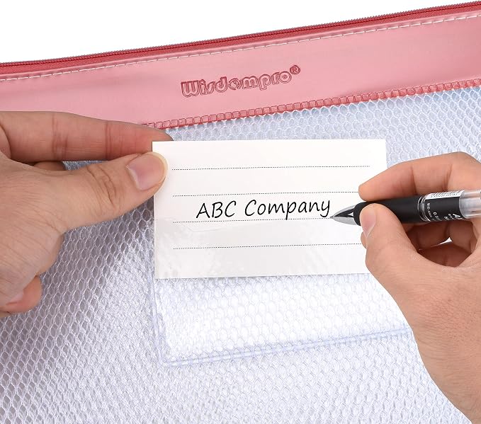 Zipper Pouch, Wisdompro 4 Packs Durable Letter Size Waterproof Mesh File Bag - Image 6