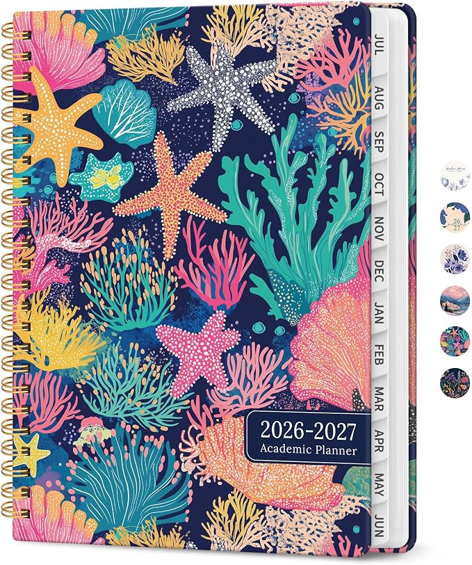 Planner 2026-2027, Academic Year Monthly and Weekly Calendar Planner, Jul 2026 by Taja