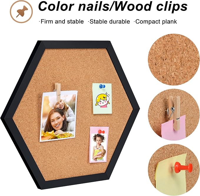 Facilife 4 Packs Cork Board, Corkboards - Image 2