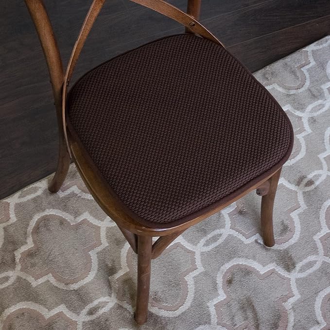 Sweet Home Collection Cushion Memory Foam Chair Pads Honeycomb Nonslip Back - Image 5