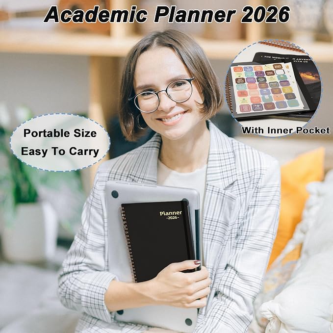 Daily Planner 2026, 2026 Planner Weekly and Monthly, Jan 2026-Dec 2026 - Image 6