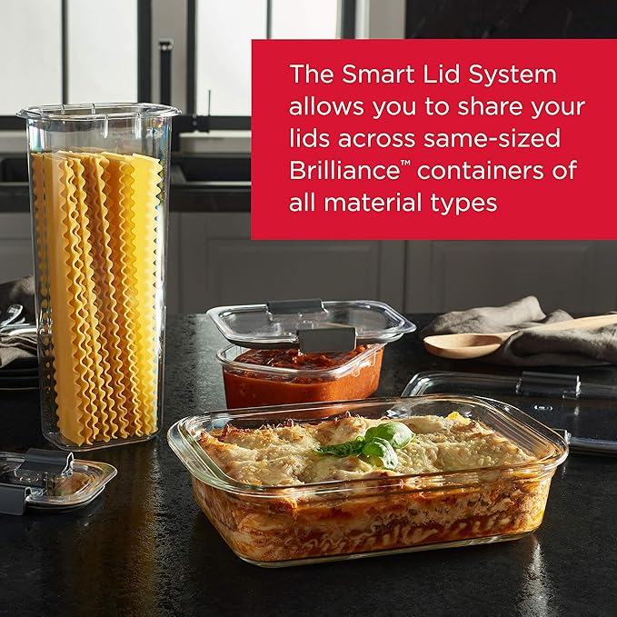 Rubbermaid Brilliance Glass Storage 4.7-Cup Food Containers - Image 4