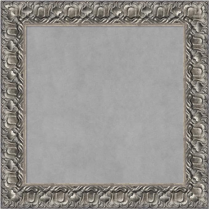 Amanti Art Silver Framed Magnetic Board 26x26 Medium Vision Board by AmantiArt