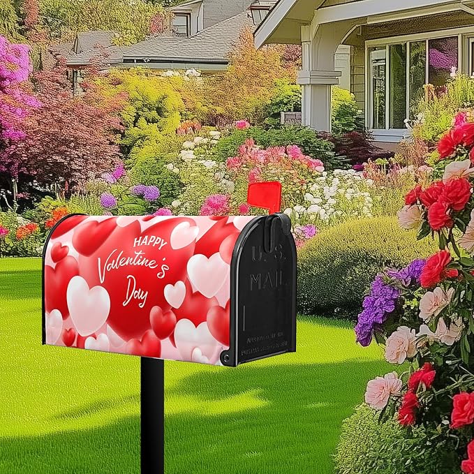 Valentine Mailbox Covers Magnetic Valentine‘s Day Mail Box Cover Valentines - Image 9