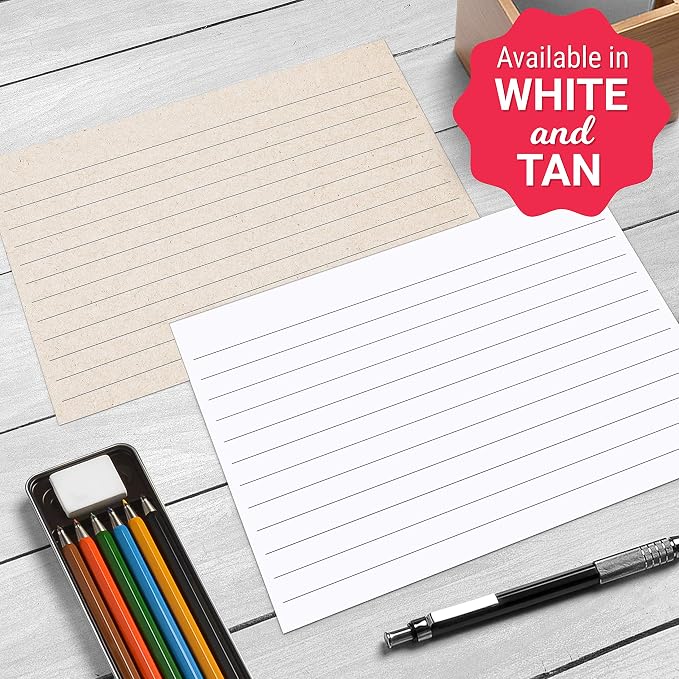 321Done Ruled Note Cards, 3x5 Thick Index Cards - Image 4
