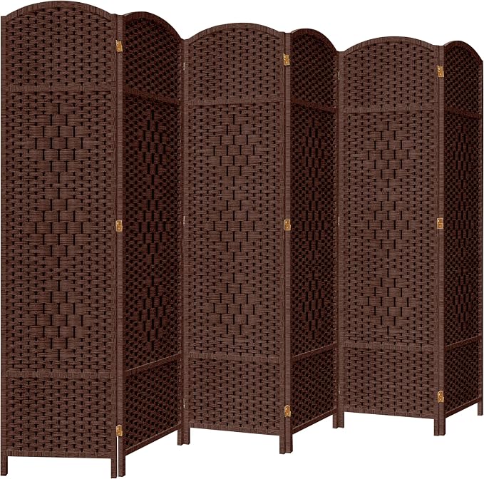DURASPACE 6 Panel Room Divider, 6ft Tall Folding Privacy Screen, 19.5" Wide by DURASPACE