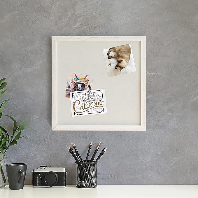 U Brands Rustic Linen Bulletin Board, Industrial Grade Pinning Surface - Image 6