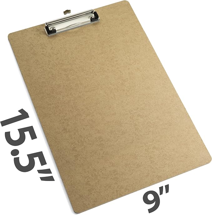 Officemate Recycled Legal Size Wood Clipboard, Low Profile Clip - Image 2