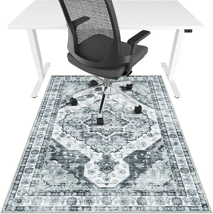 Office Chair Mat for Hardwood Floor&Tile Floor, Under Desk Rug for Rolling by LreedyMat