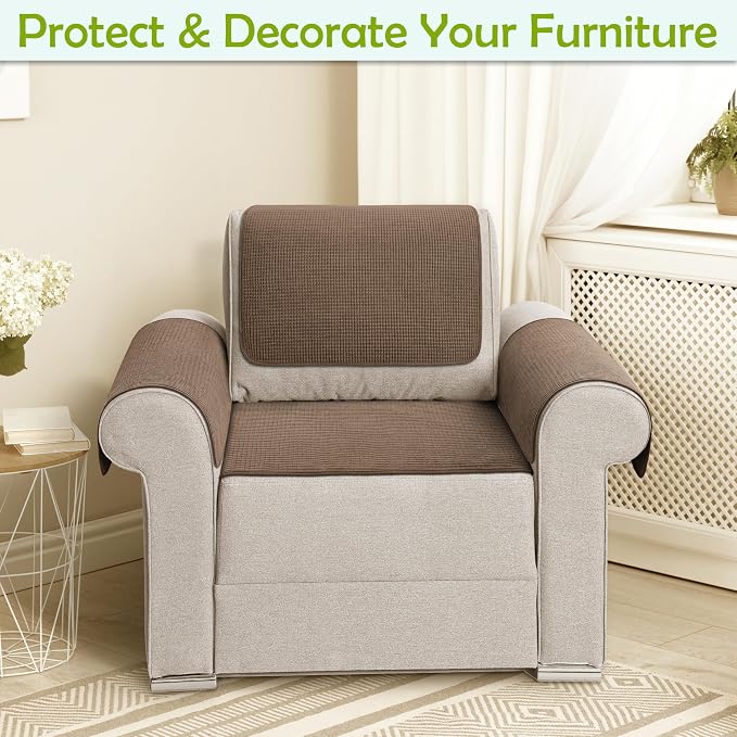 Couch Arm Covers, Waterproof Armrest Cover - Image 2