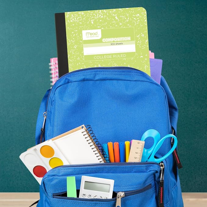 Mead Composition Notebook, College Ruled 7.5" x 9.75" Paper, 100 Sheets - Image 6
