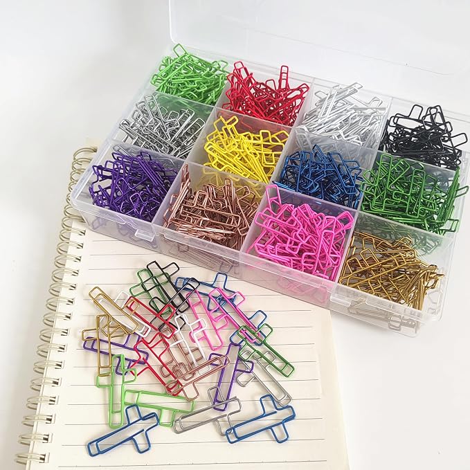 300 Pcs Colored Cross Paper Clips - Image 5
