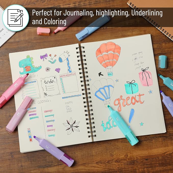Mr. Pen- Highlighters, 8 Pack, Morandi Colors | Highlighters - Image 5