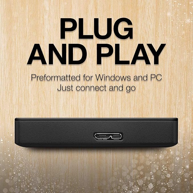 Seagate Portable 4TB External Hard Drive HDD – USB 3.0 for PC, Mac, Xbox, & PlayStation - 1-Year Rescue Service (STGX4000400)-DeskLoop Office