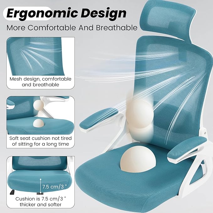 Fizzin Ergonomic Office Chair, 400 LBS Computer Chairs - Image 6