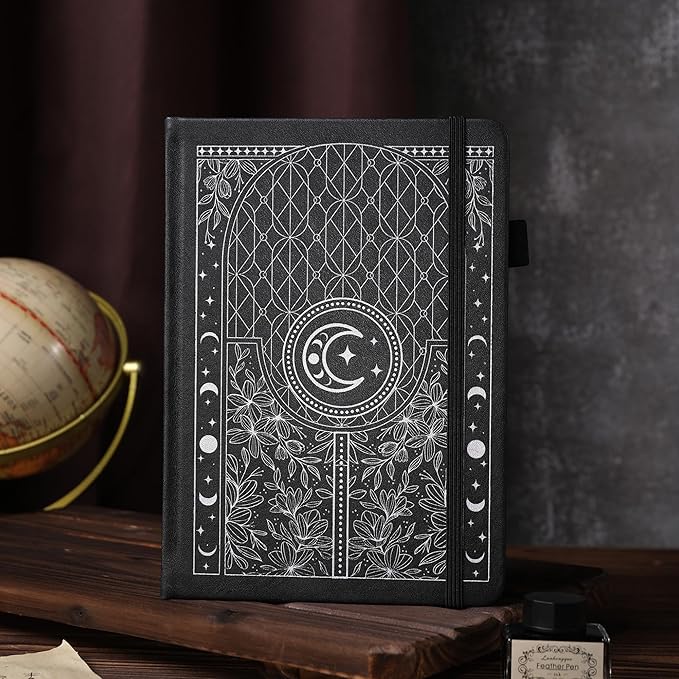 TIEFOSSI Bullet Dotted Journal Notebook, 160gsm 256 Numbered Thick Paper, A5 Hardcover Dotted Grid Diary for Women Men Work Writing, Bullet Dot Journaling, Drawing, 5.8 x 8.3 in-DeskLoop Office