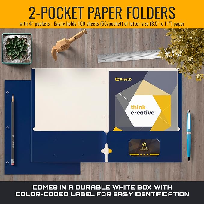 Better Office Products Blue Folders - Image 3
