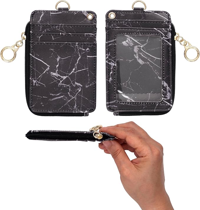 MONDO DESIGNS 2-in-1 ID Badge Holder & Lanyard Wallet - Image 2
