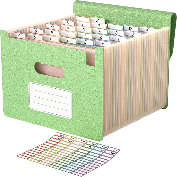 ABC life 26 Pockets Accordion File Organizer, High Capacity Expanding File by ABClife