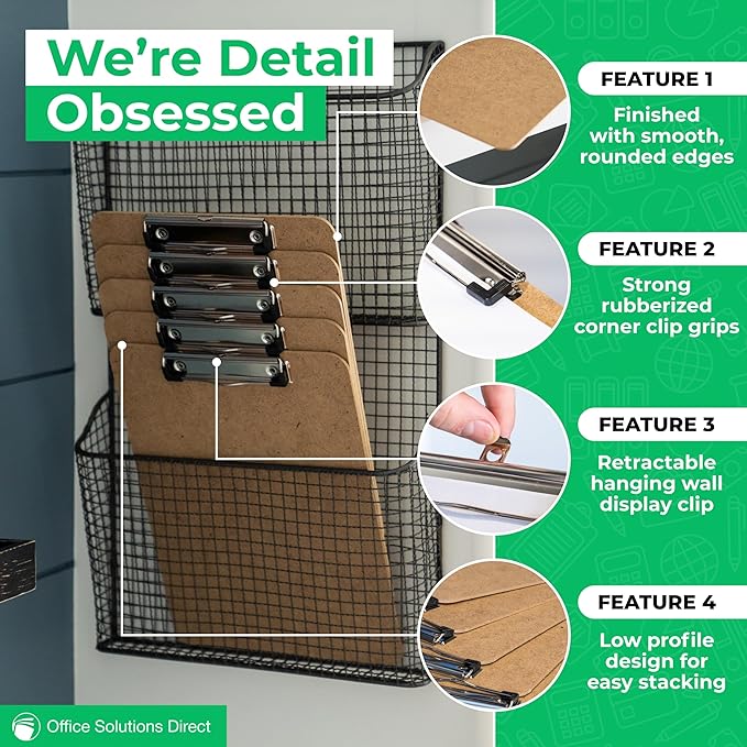 Letter Size Clipboards with Low Profile Clip - Image 5