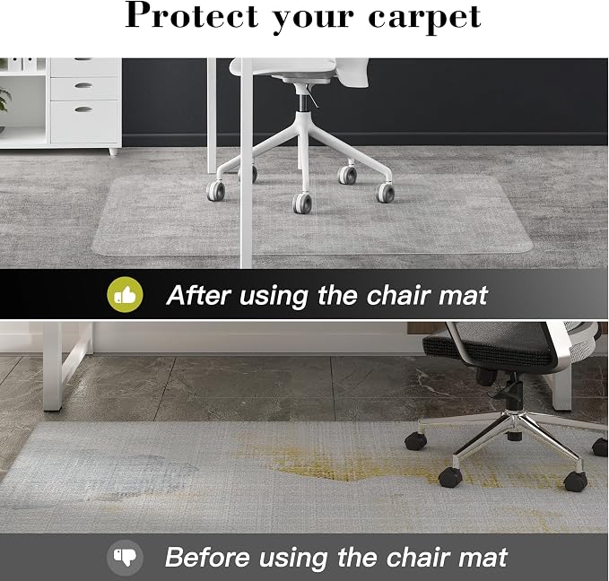 Lebata Office Chair Mat for Carpet Floor, Slip Resistant Heavy Duty Under Desk - Image 5