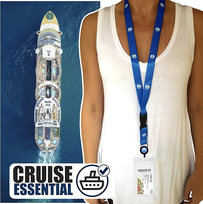 Cruise On Cruise Lanyard for Ship Cards – 2-Pack Retractable Badge & Waterproof - Image 2