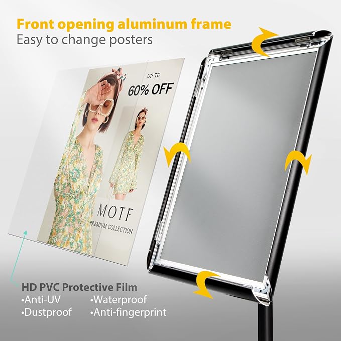 VAIIGO 11"x17" Pedestal Poster Sign Holder Stand - Image 2