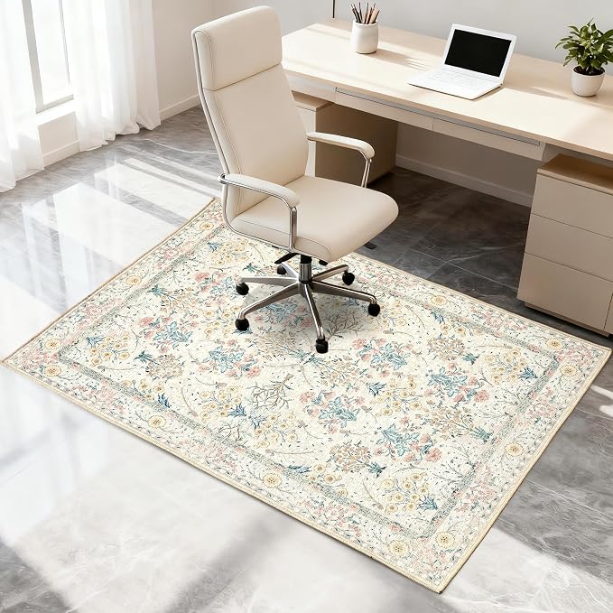 Office Chair Mat for Hardwood Tile Floor, Machine Washable Office Area Carpet - Image 7