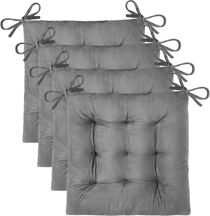 OVOV 4 Pack Chair Cushions for Dining Chairs Soft Seat Cushions for Kitchen by OVOV