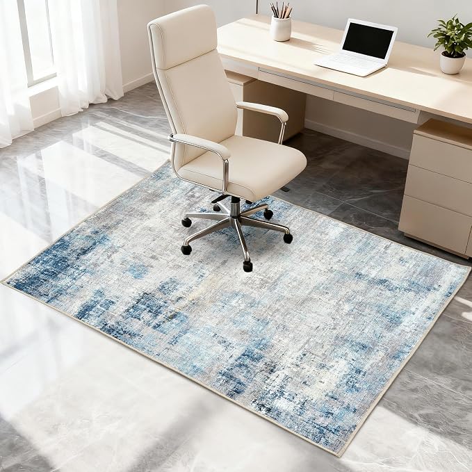 Office Chair Mat for Hardwood Tile Floor, Machine Washable Office Area Carpet - Image 8
