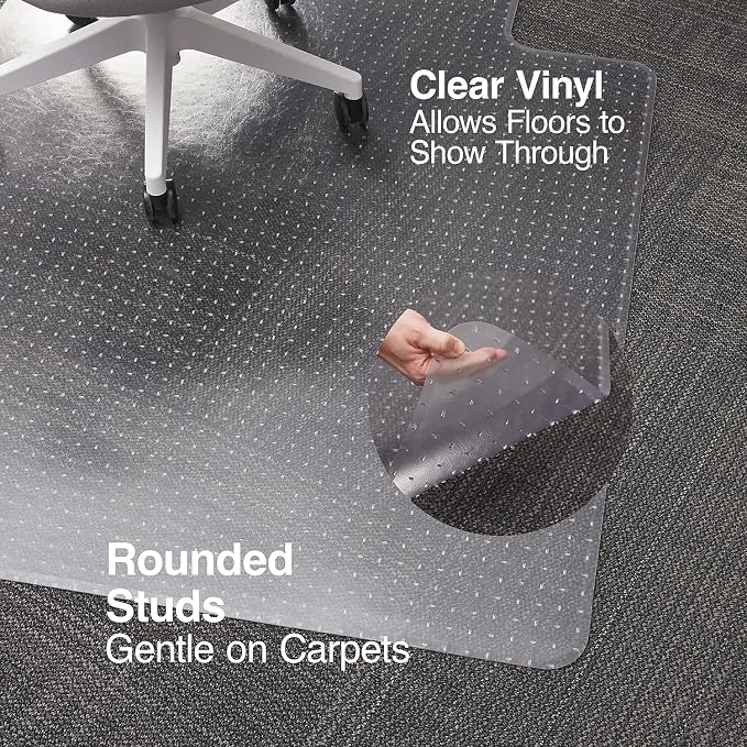 Staples® Carpet Chair Mat, Medium-Pile - Image 3