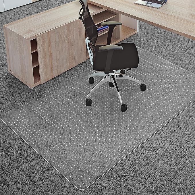 Office Chair Mat for Carpets, Non-Slip Computer Desk Chair Mat for Low Pile by LeapYouth