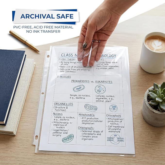 Samsill 200 Pack Sheet Protectors, 8.5x11 Inch Page Protectors - Image 8