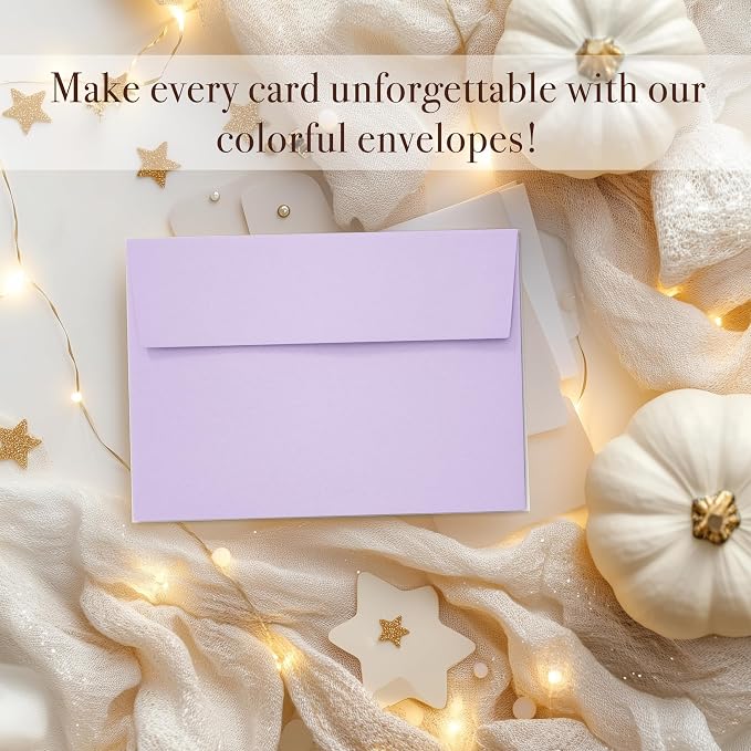 Slapaflife 50 pack 4x6 envelopes, 4x6 colored envelopes - Image 8