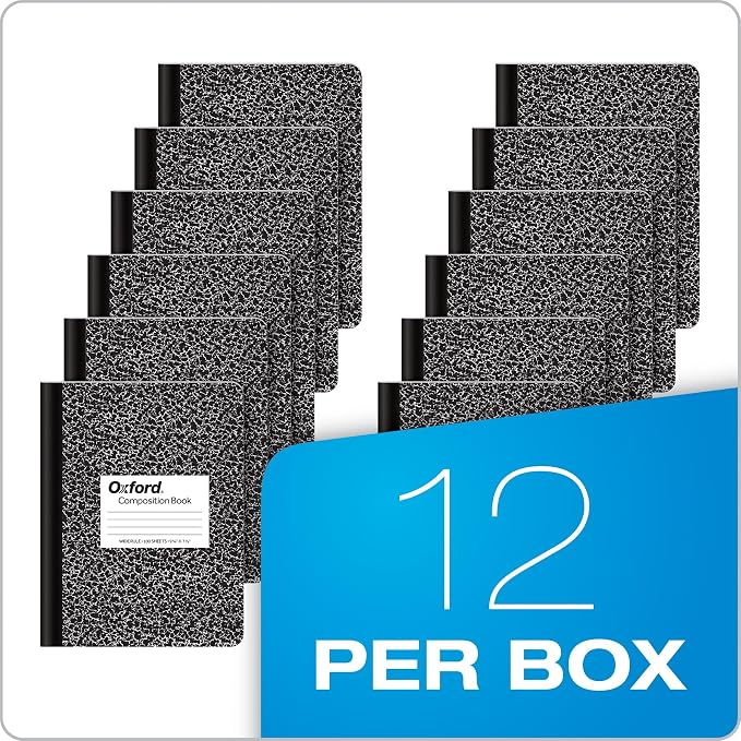 Oxford Composition Notebooks, Wide Ruled Paper, 9-3/4" x 7-1/2", 100 Sheets - Image 6