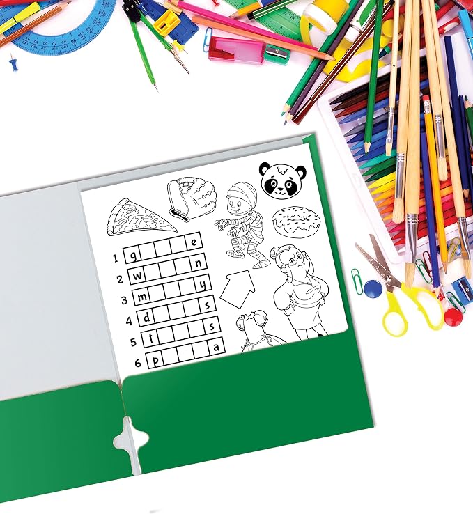 Better Office Products Green Folders, 50 Pack Letter Size Pocket Folders - Image 7