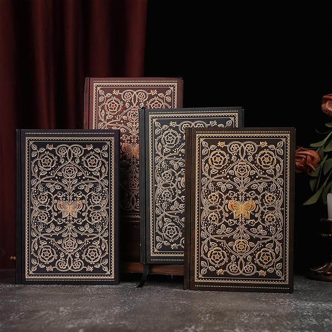 Line Notebooks for Women Men, A5 Aesthetic Hardcover Ruled Diary, 100 GSM Journals for Writing for Work, Note Taking, Office School-DeskLoop Office